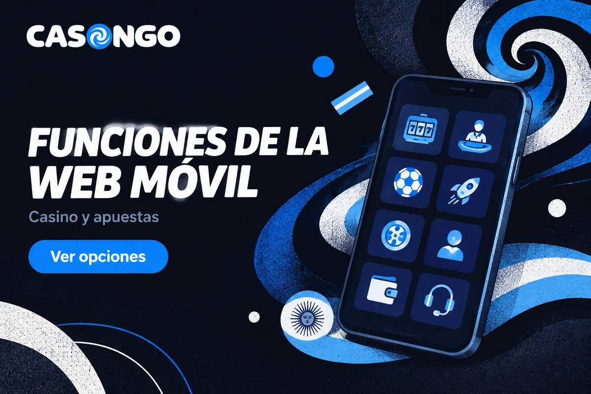 Pantalla móvil reúne juegos, pagos, cuenta y soporte