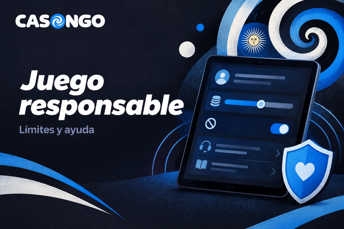 Tablet con límites de depósito y recursos de ayuda