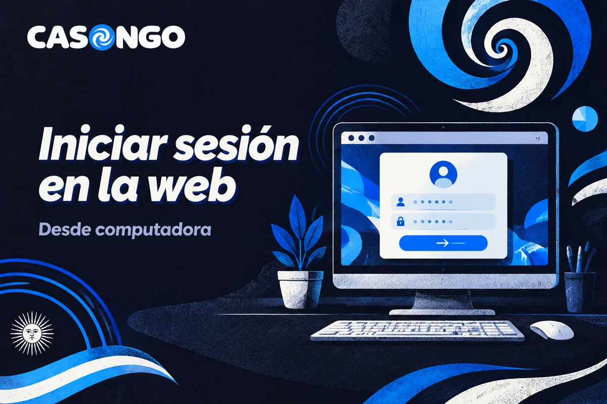Monitor con formulario de ingreso y campos de cuenta