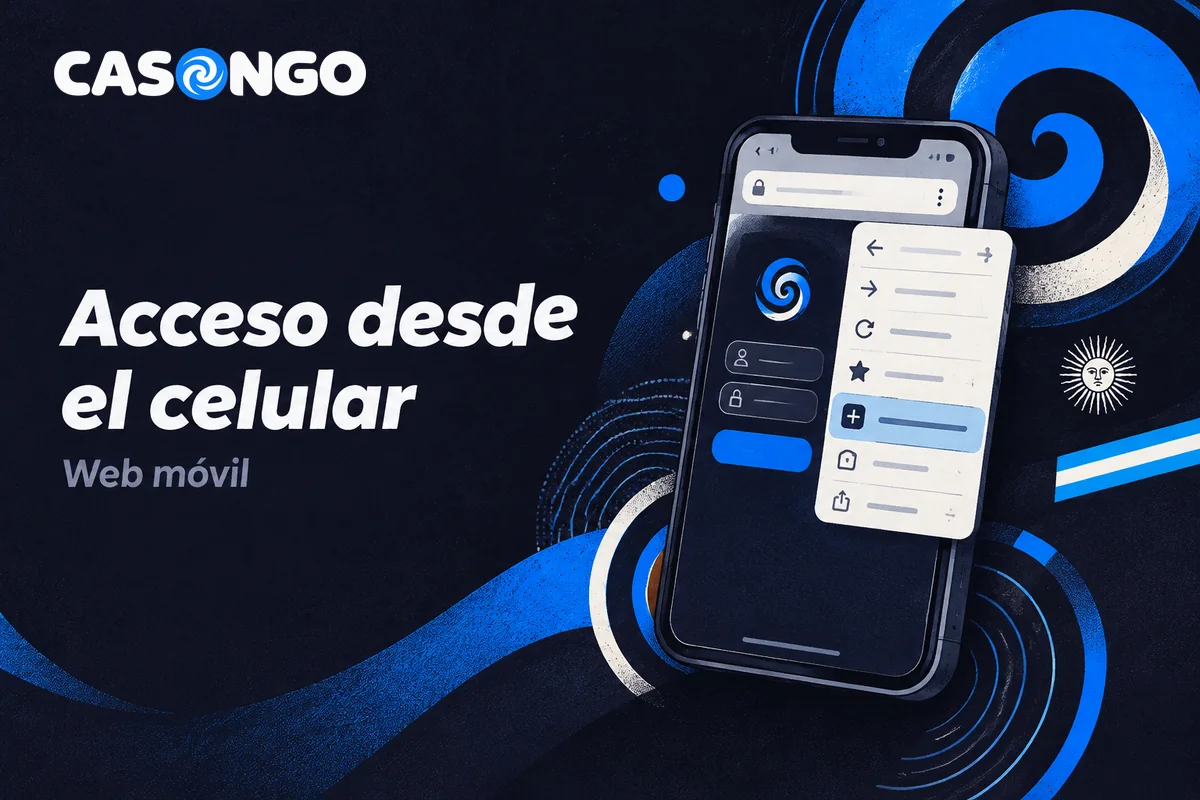 Celular con acceso web móvil y opción de inicio
