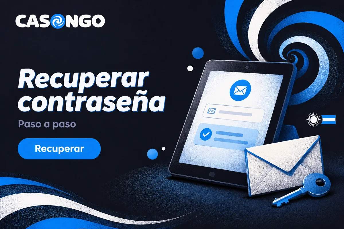 Tablet con formulario simulado para recuperar contraseña