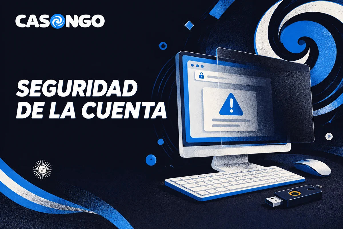 Computadora con alerta de phishing y llave de seguridad