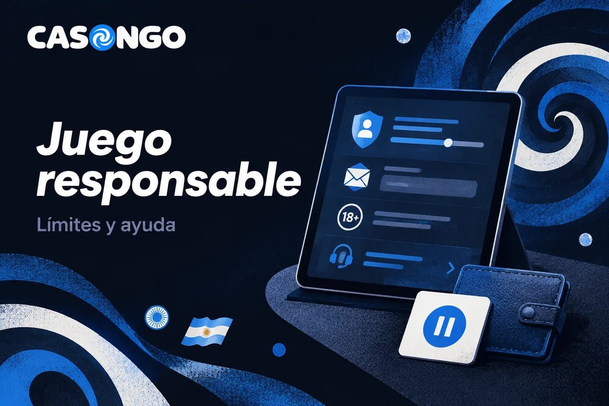 Tablet con límites de depósito y solicitud de autoexclusión