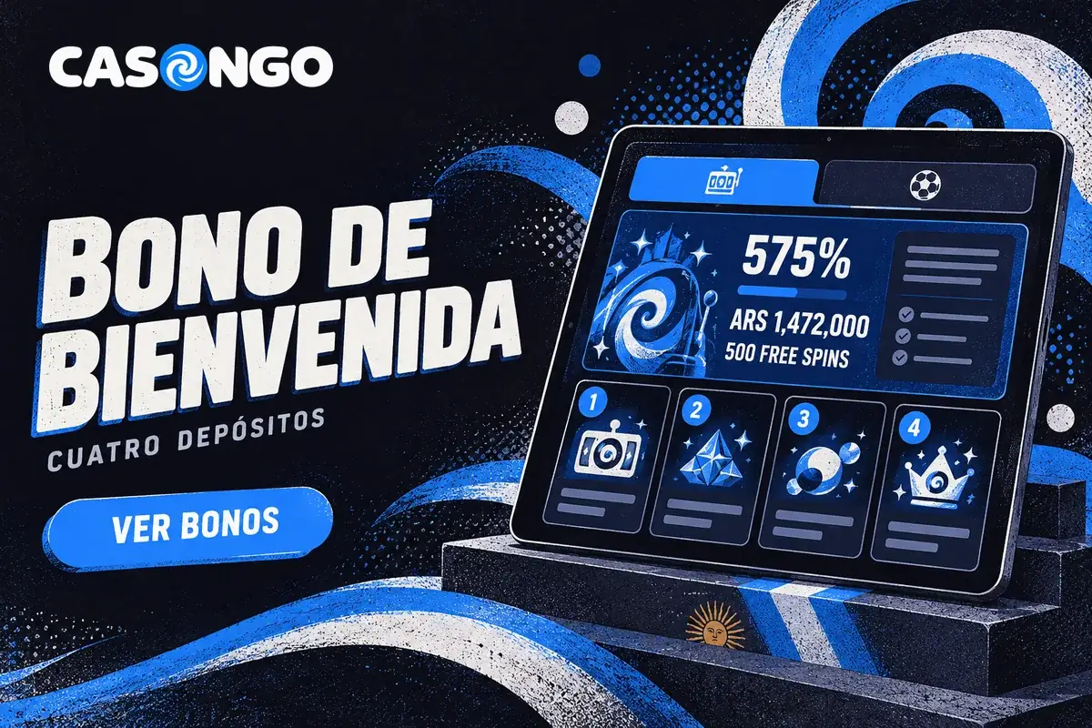 Tablet con bono de bienvenida dividido en cuatro depósitos