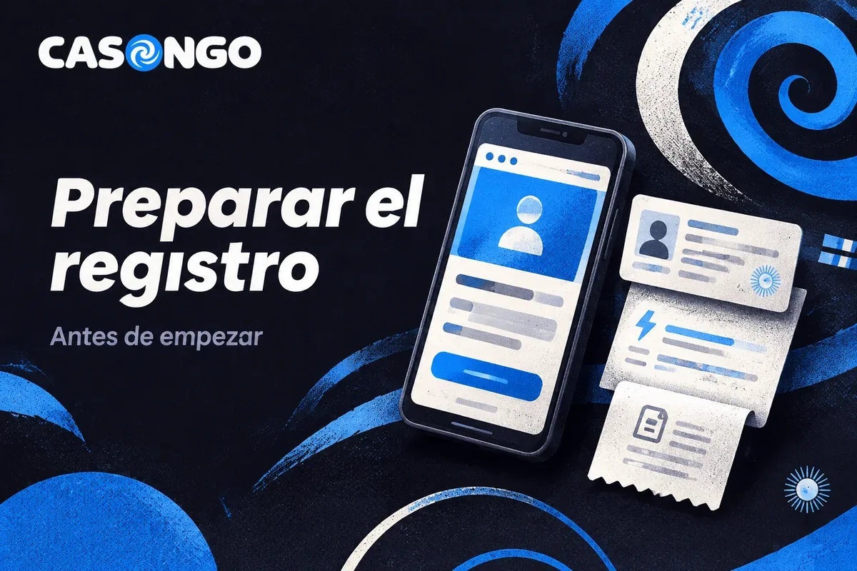 Celular y documentos reunidos antes de registrarse