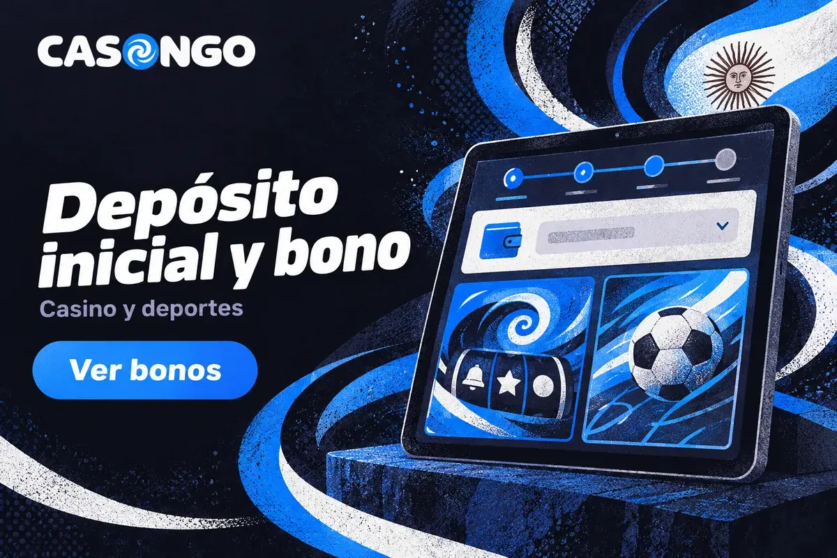 Pantalla de depósito con bonos de casino y deportes